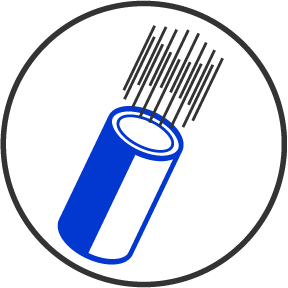 Cilindro grande com<br />  tecnologia Lug